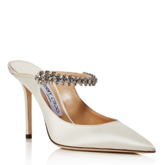 Jimmy Choo ✨ Women's Bing 100 Embellished High Heel Mules - Picture 1 of 9